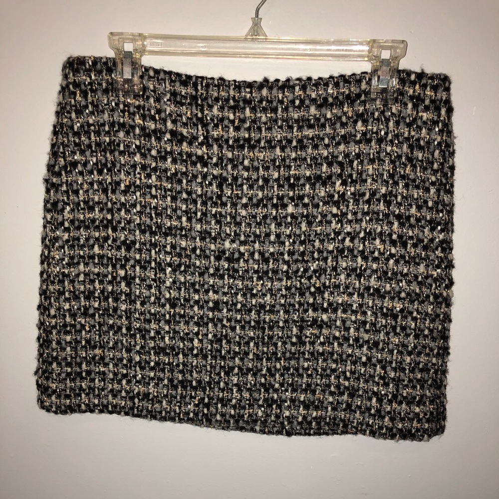 J. Crew 6 skirt | Black, Silver, Gold, White